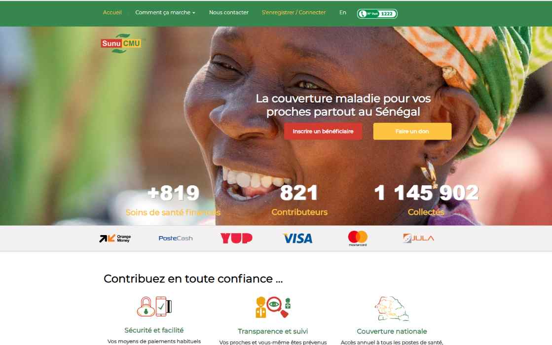 L’Agence de la Couverture Maladie Universelle du Sénégal lance une nouvelle plateforme numérique « sunucmu.com »