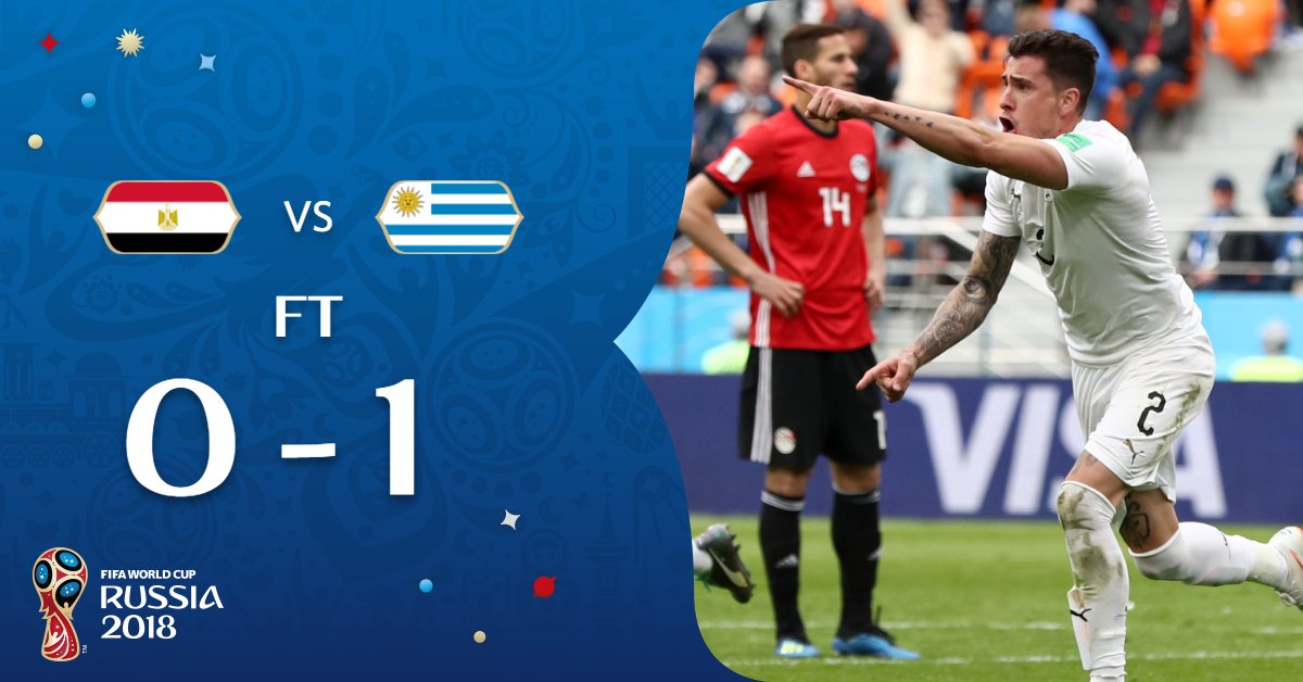 Mondial 2018 - Egypte Uruguay  0-1, Vidéo du match Le bon coup de l'Uruguay contre l'Egypte !