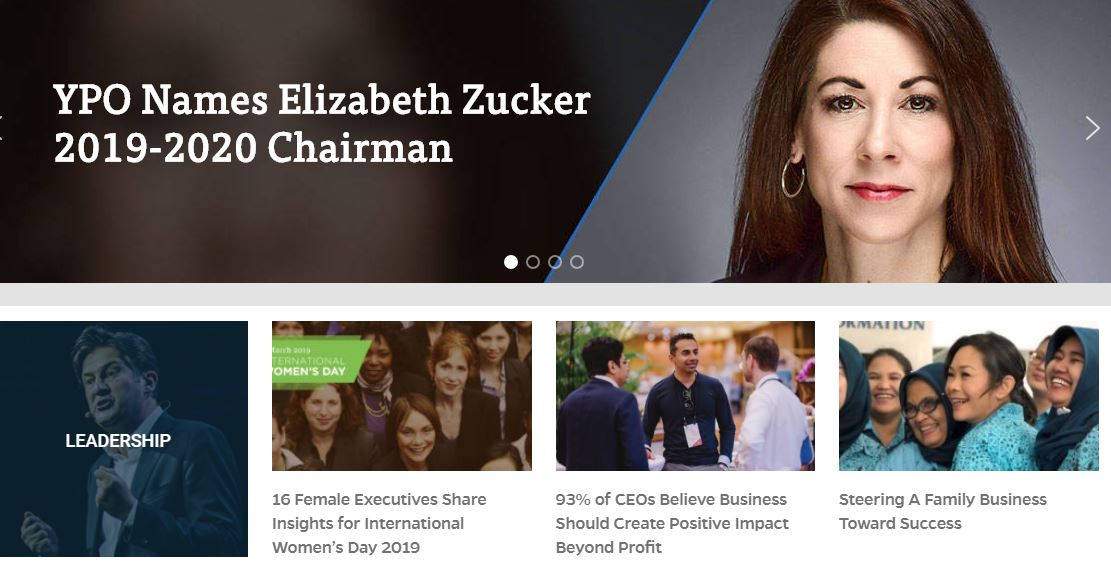 YPO nomme Elizabeth Zucker en qualité de Présidente 2019/2020