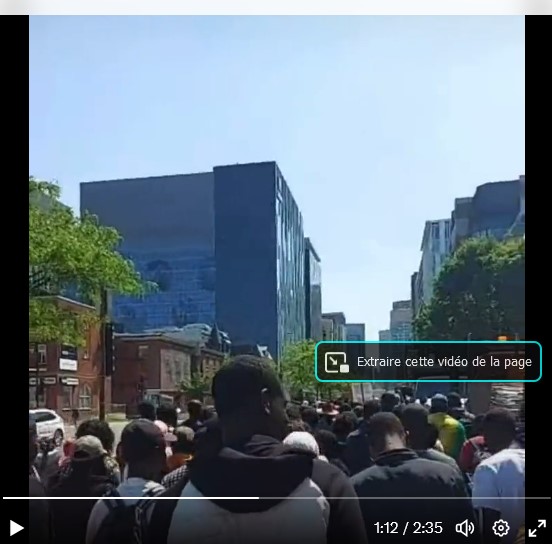 Manifestation des sénégalais dans les rues de Montréal pour dénoncer les assassinats du gouvernement de Macky Sall ! 